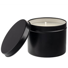 Load image into Gallery viewer, Black Travel Tin - Your Name Candles - Private Label Candles