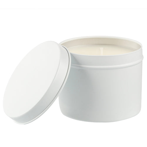 White Travel Tin - Your Name Candles - Private Label Candles